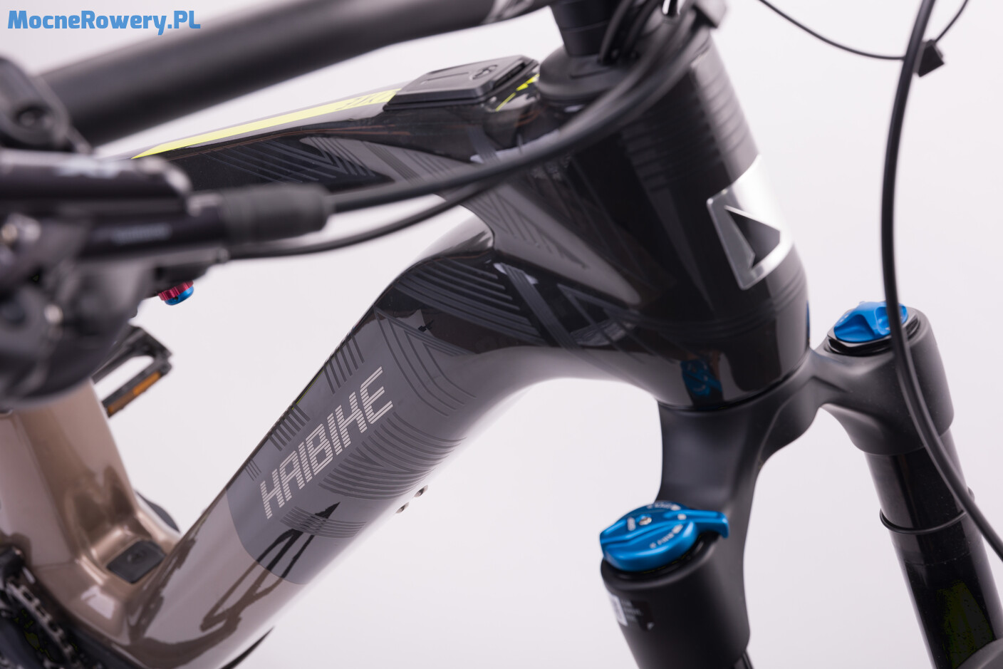 Haibike Lyke CF 11 - 29 Electric Mountain Bike - 2024 - carbon / sand /  lime - gloss