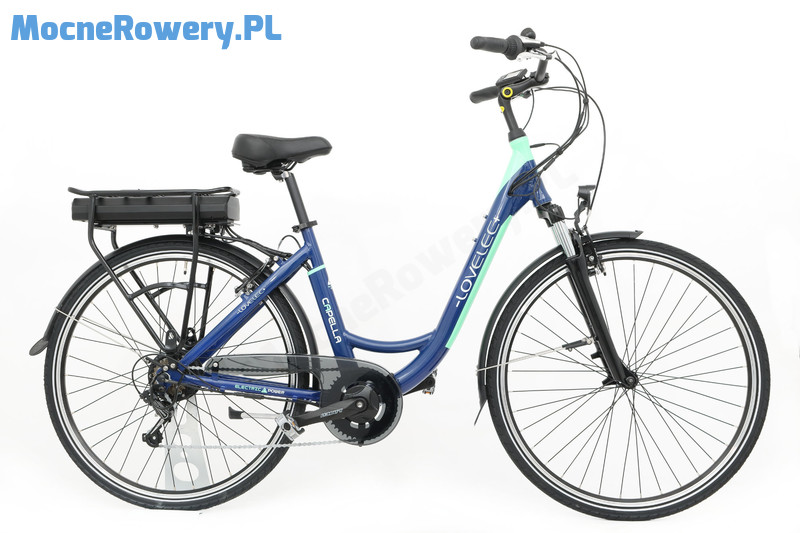 Lovelec Capella Niebieski miejski rower elektryczny 4
