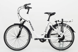 Rower elektryczny unisex rama jednorurowa