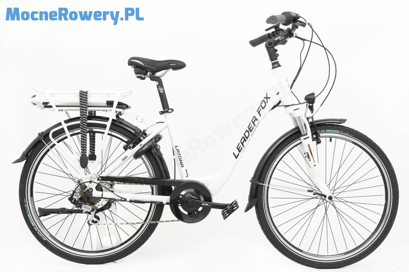 Leader Fox Latona White miejski rower elektryczny 26 cali 1