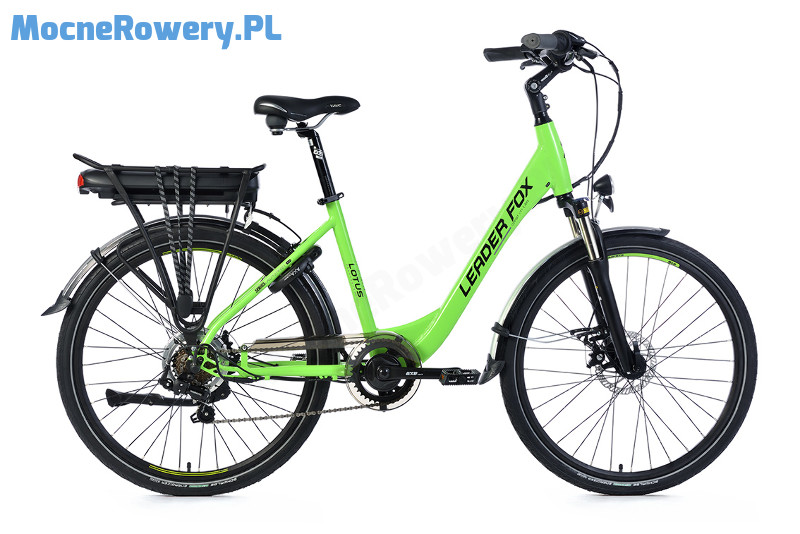 Leader Fox LOTUS rower elektryczny miejski zielony