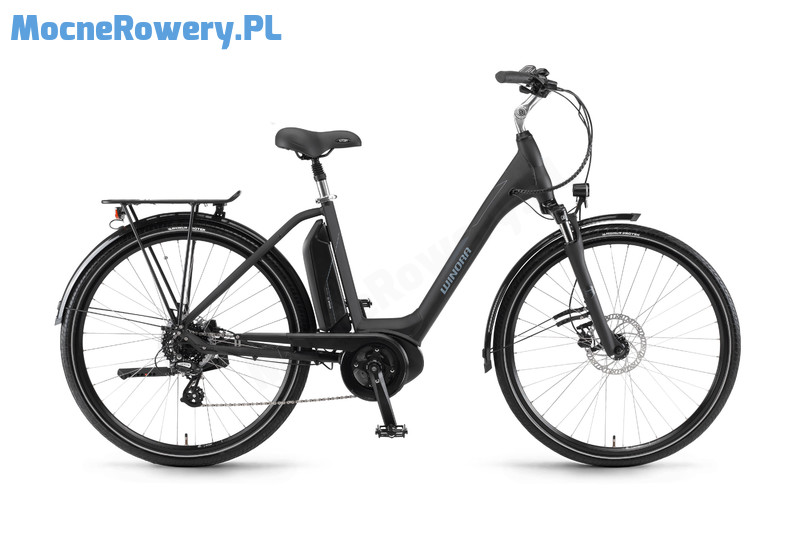 Winora Sima 7 - czarny miejski rower górski