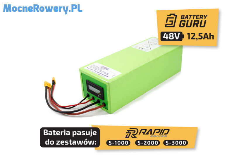 Bateria do roweru elektrycznego Battery Guru 12ah 48V 1