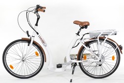 Rower elektryczny unisex rama jednorurowa