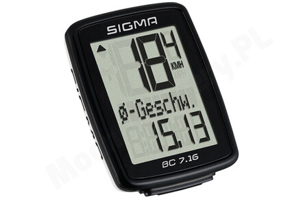 Sigma BC 7.16 - licznik rowerowy