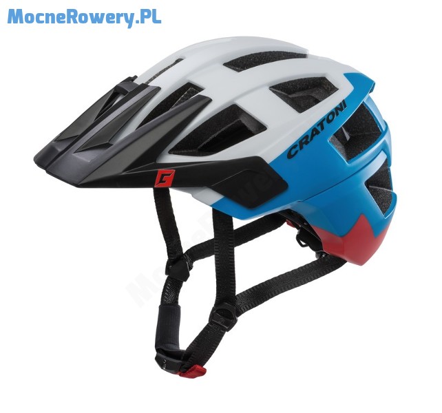 Kask Cratoni AllSet bialy nieb czer mat