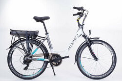 Lovelec Polaris white grey miejski rower elektryczny 1