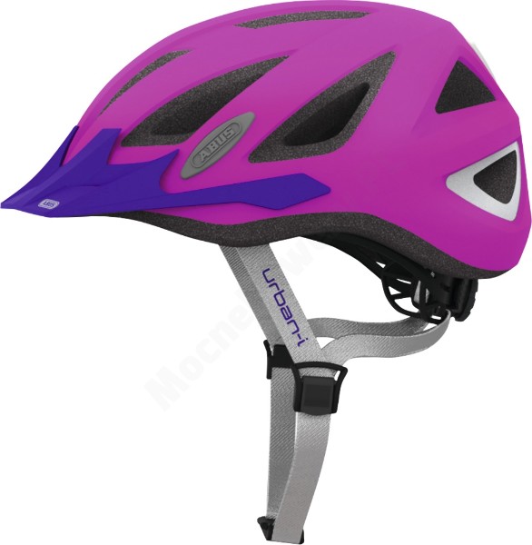 ABUS Urban I v 2.0 neon pink - kask rowerowy różowy