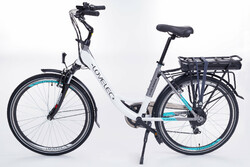 Rower elektryczny unisex rama jednorurowa