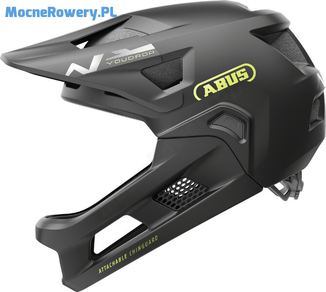 ABUS YouDrop FF kask rowerowy full face dla dzieci czarny 1