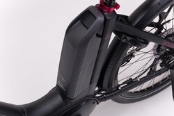 Rower elektryczny - akumulator na ramie