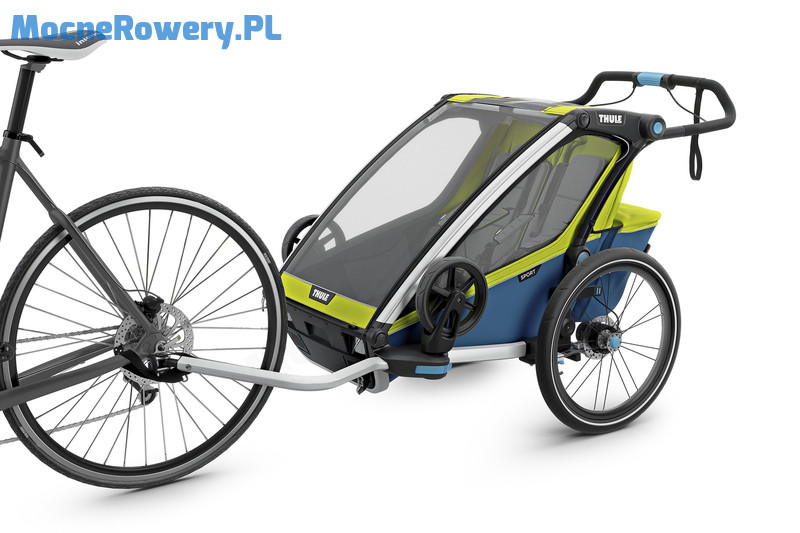 Thule Chariot Sport 2 zielona przyczepka rowerowa 14