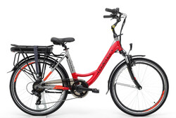 Lovelec Polaris red miejski rower elektryczny 16