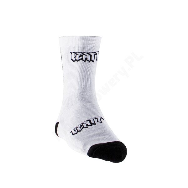 Leatt MTB SOCKS skarpety rowerowe biale