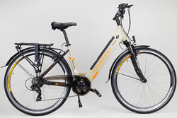 Rower elektryczny unisex rama jednorurowa