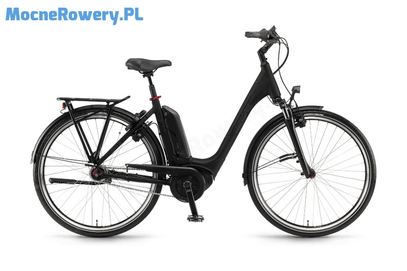 Winora Sinus Tria N7f - czarny miejski rower elektryczny