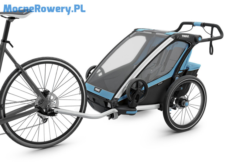 Thule Chariot Sport 2 niebieska przyczepka rowerowa 5