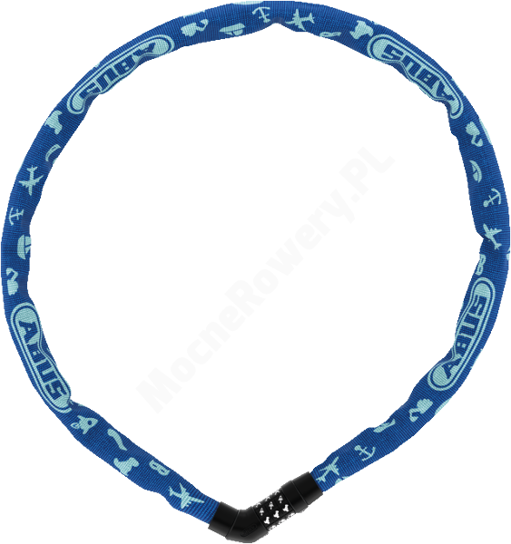 Abus Steel O Chain 4804C dla dzieci lancuch niebieski