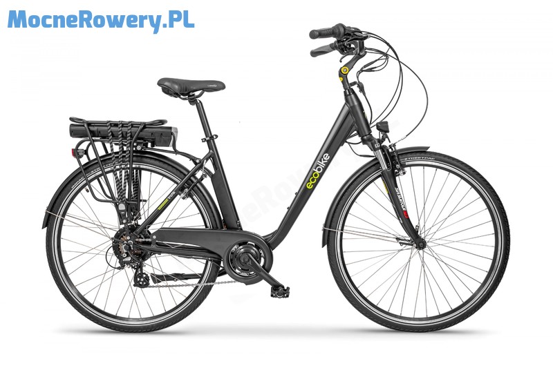 EcoBike Trafik black miejski rower elektryczny czarny 4