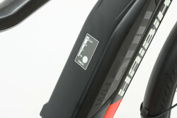 Rower elektryczny - akumulator na ramie