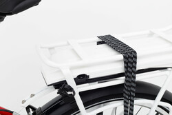 Rower elektryczny z akumulatorem na bagażniku