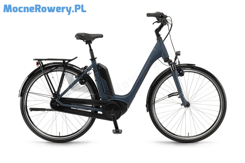 Winora Sinus Tria N7f NL - niebieski miejski rower elektryczny