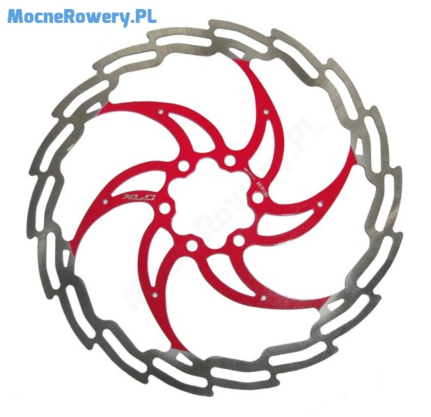 XLC tarcza hamulcowa czerwona 160 mm 6 rub