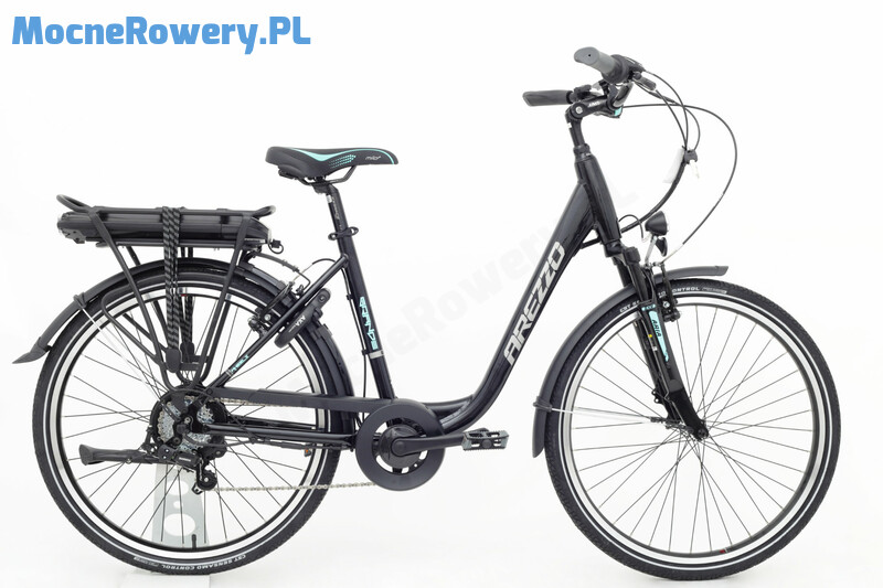 Leader Fox E Arezzo black miejski rower elektryczny 16