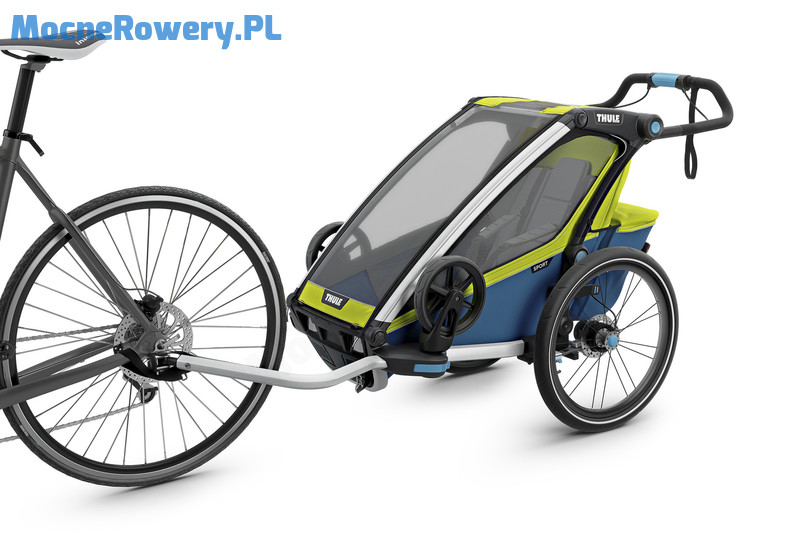 Thule Chariot Sport zielona przyczepka rowerowa 5