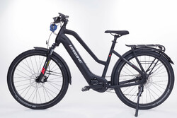 Haibike Trekking 6 mid black trekkingowy rower elektryczny 1