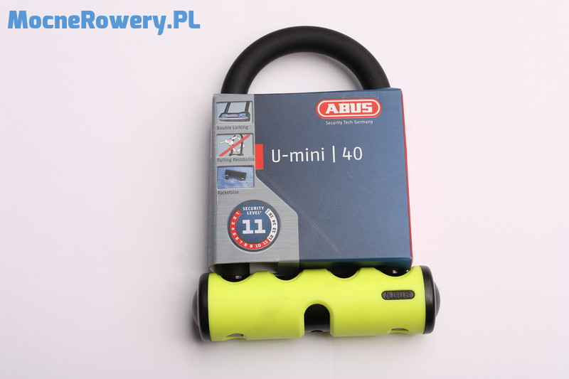 Abus U-lock U-mini 40 zabezpieczenie roweru żółty