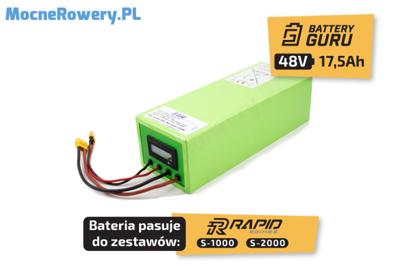 Bateria do roweru elektrycznego Battery Guru 17ah 48V 5