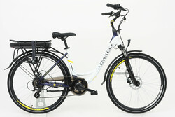 Rower elektryczny unisex rama jednorurowa