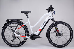 Haibike Trekking 7 Mid white trekkingowy ebike elektryczny 13