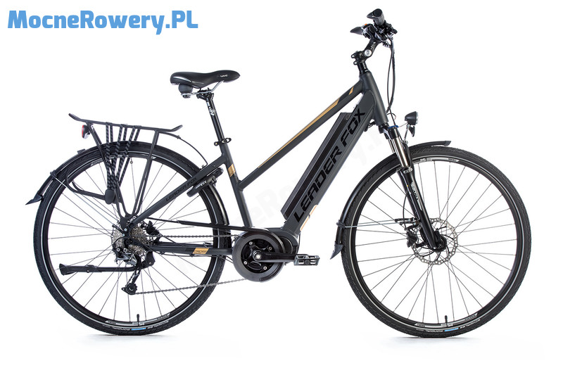 Leader Fox Lucas LADY złoty elektryczny rower trekkingowy